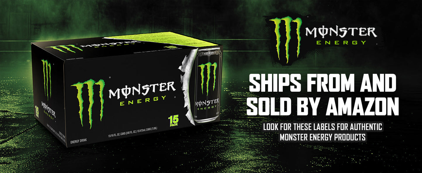Fuel Your Grind, Not Your Calories. 15-Count Monster Zero Sugar Energy, Powered by B-Vitamins.