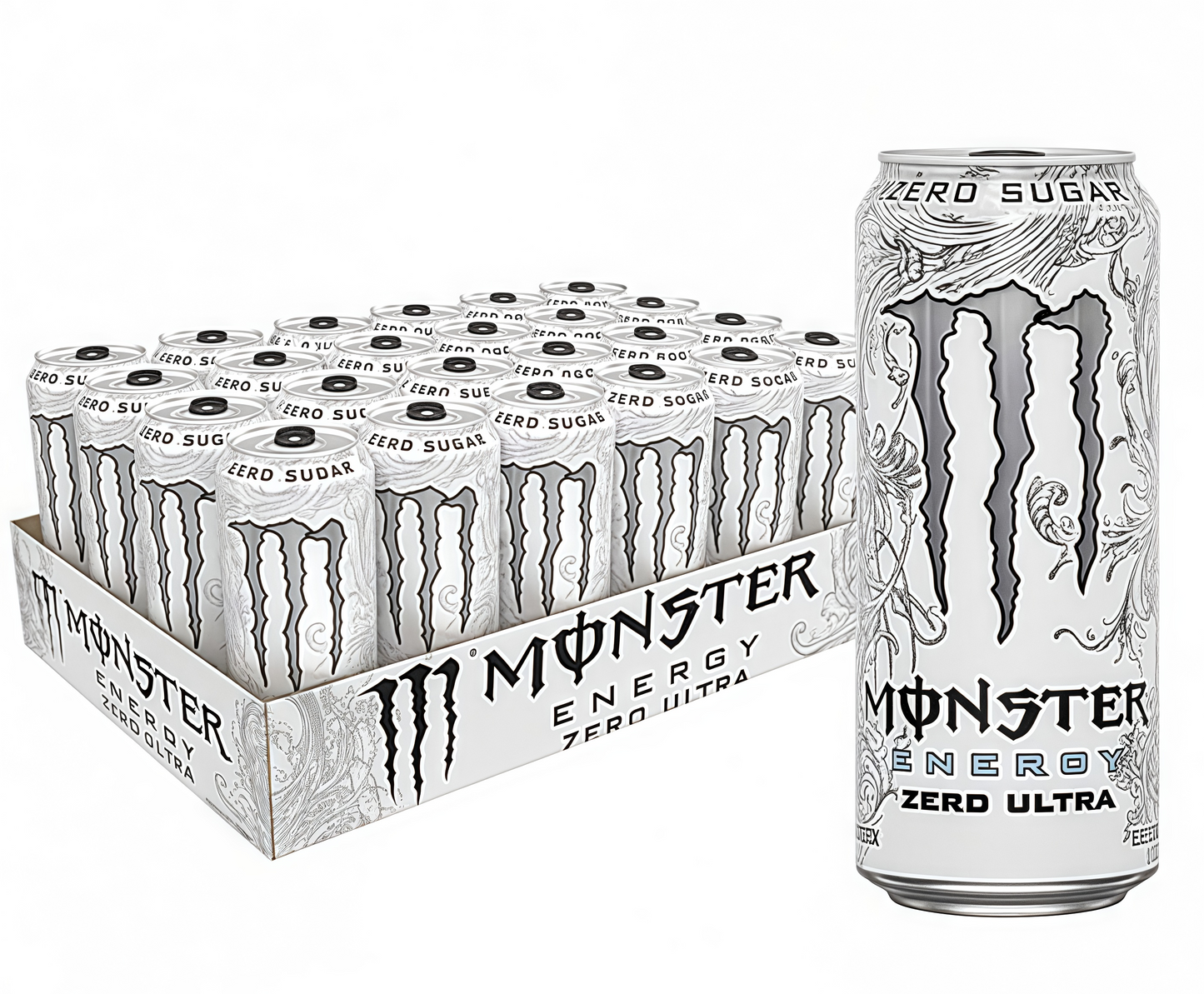 Fuel Your Grind, Not Your Calories. 15-Count Monster Zero Sugar Energy, Powered by B-Vitamins.