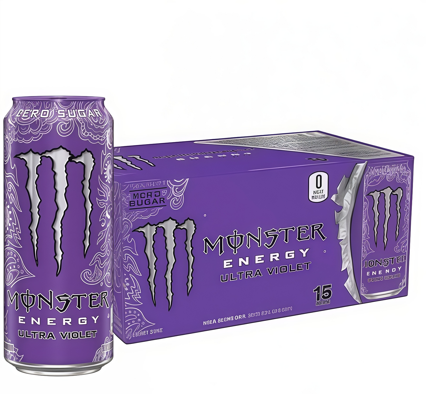 Fuel Your Grind, Not Your Calories. 15-Count Monster Zero Sugar Energy, Powered by B-Vitamins.